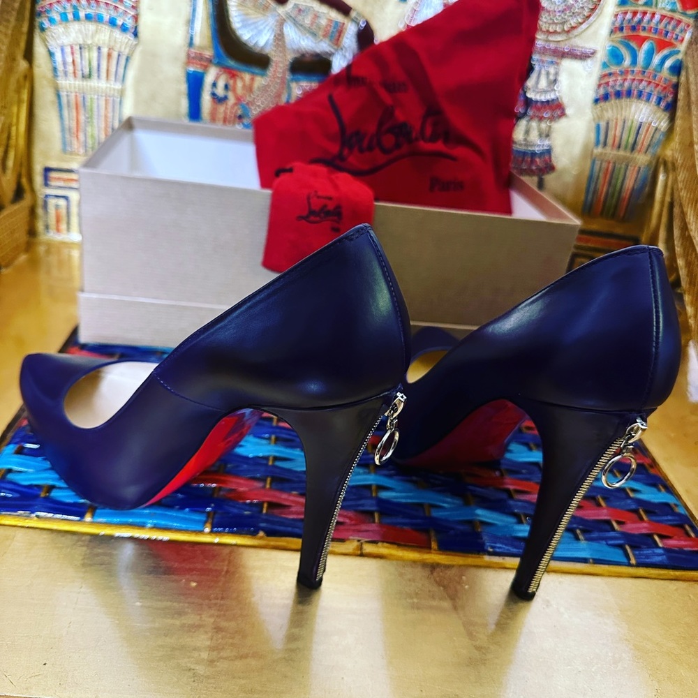 Louboutin Rolandzip 120 Calf Seta size 37 - Picture 2 of 10